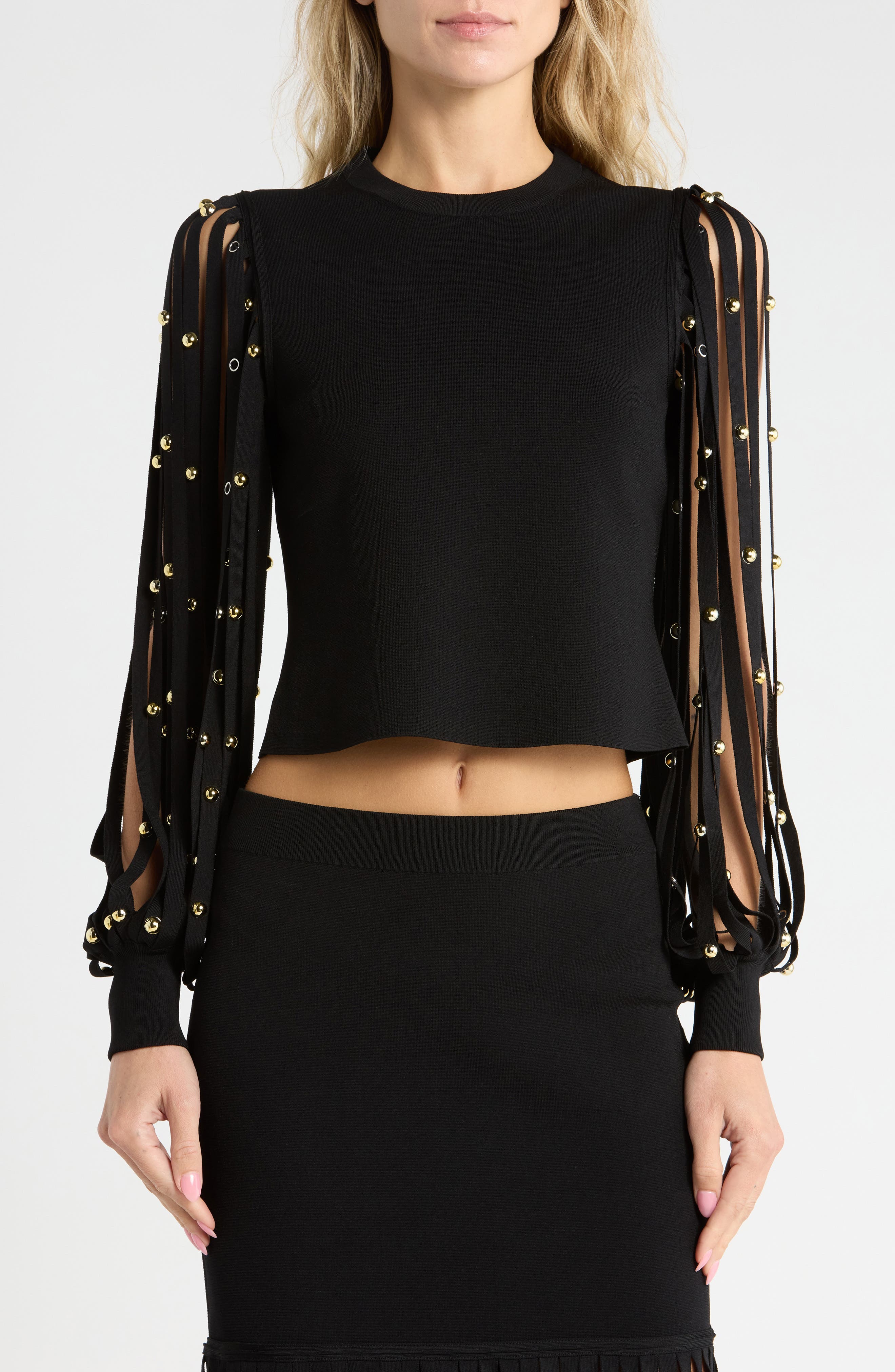 Kinney Studded Sleeve Top
