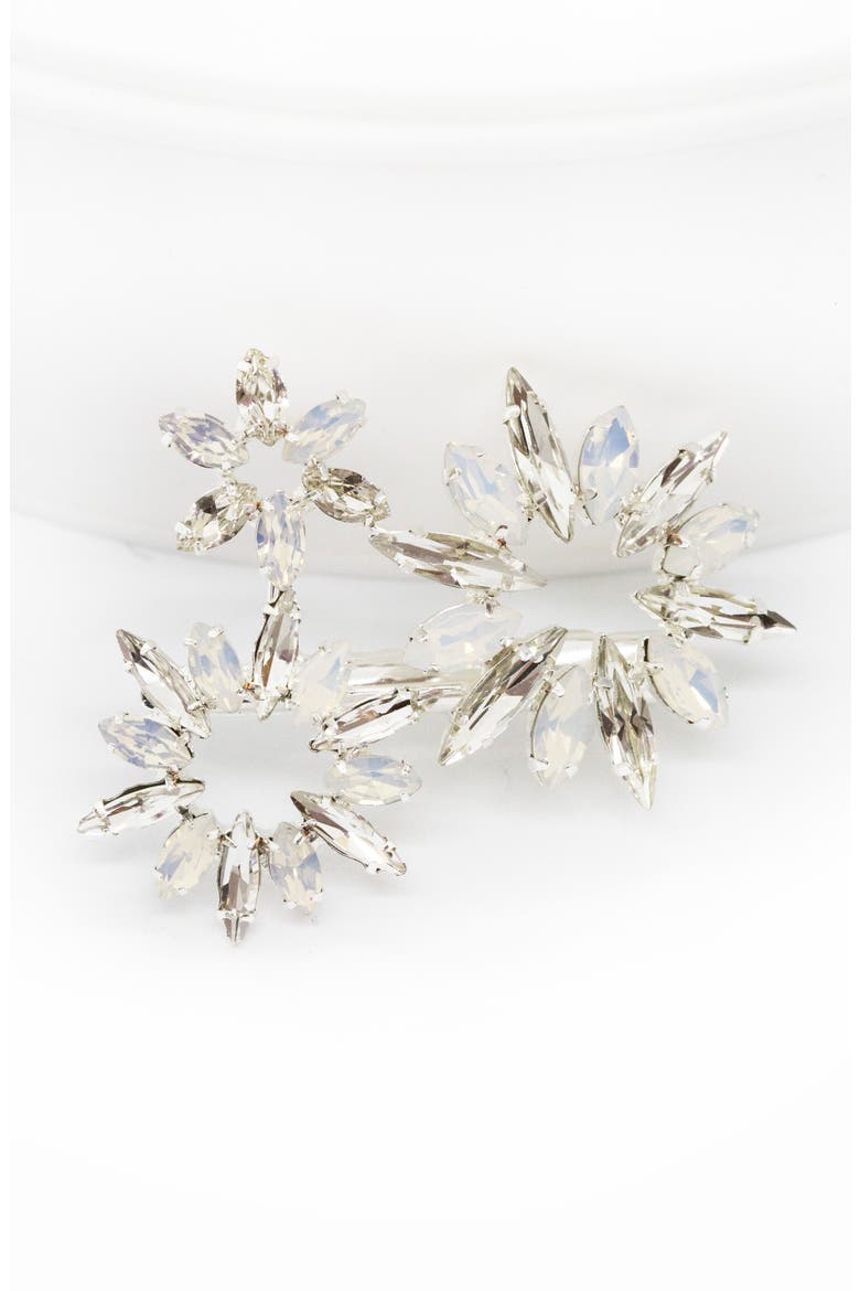 Camila Crystal Hair Clip, Alternate, color, CLASSIC SILVER