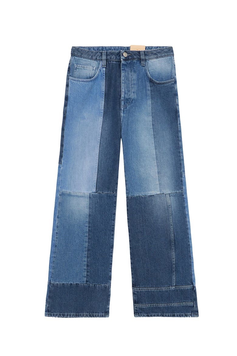 Joleen 5-Pocket Patchwork Trousers, Main, color, D999