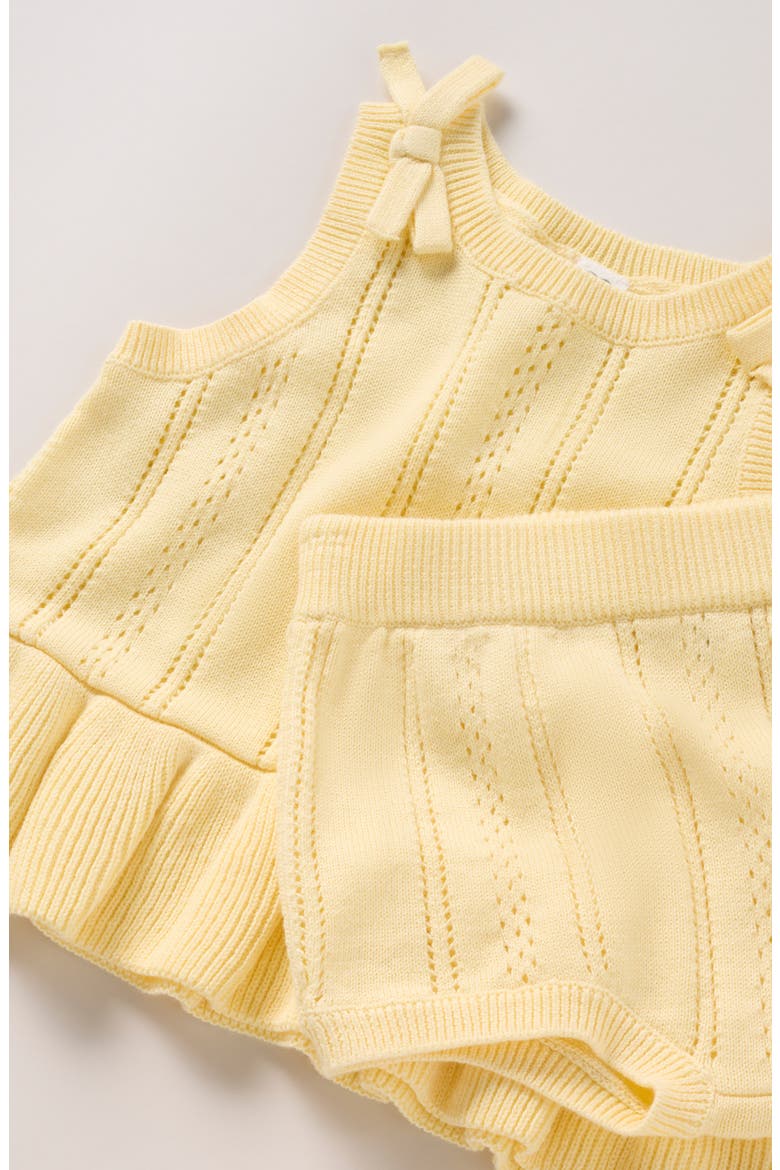Sweater Tank & Shorts Set, Alternate, color, YELLOW CLOVER