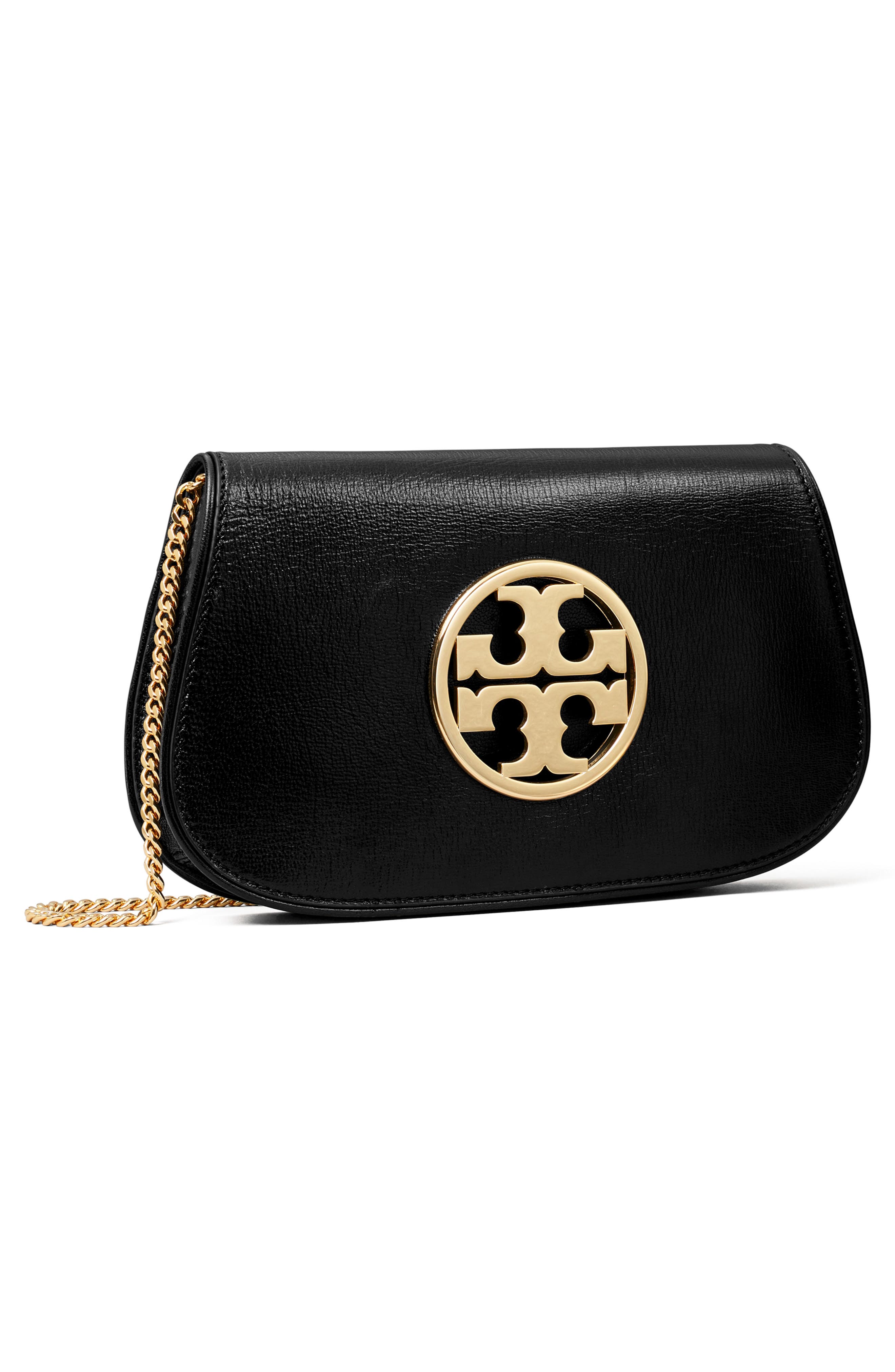 Tory Burch Reva Leather Clutch, Alternate, color, 