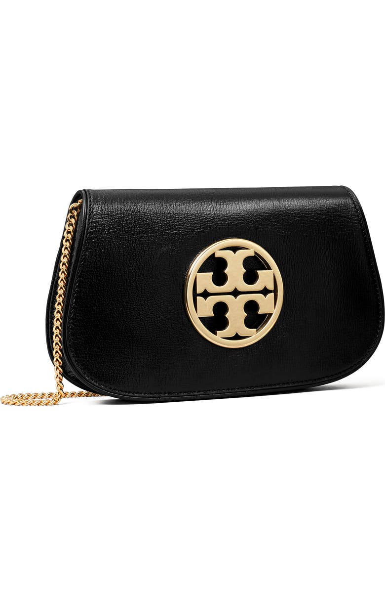 Tory Burch Reva Leather Clutch, Alternate, color,