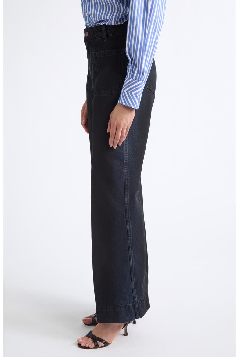 Alina Tailored Wide Leg Jeans, Alternate, color, INK BLUE