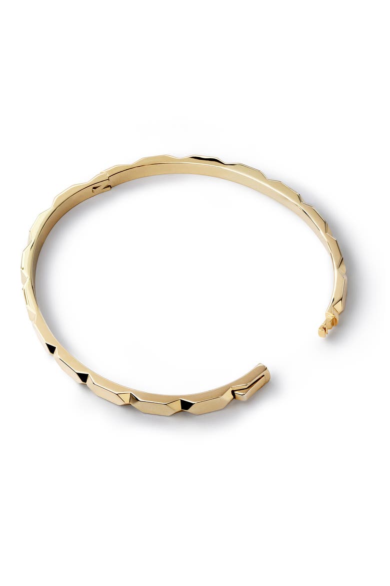Walker 14k Gold Plated Bangle Bracelet, Alternate, color, GOLD