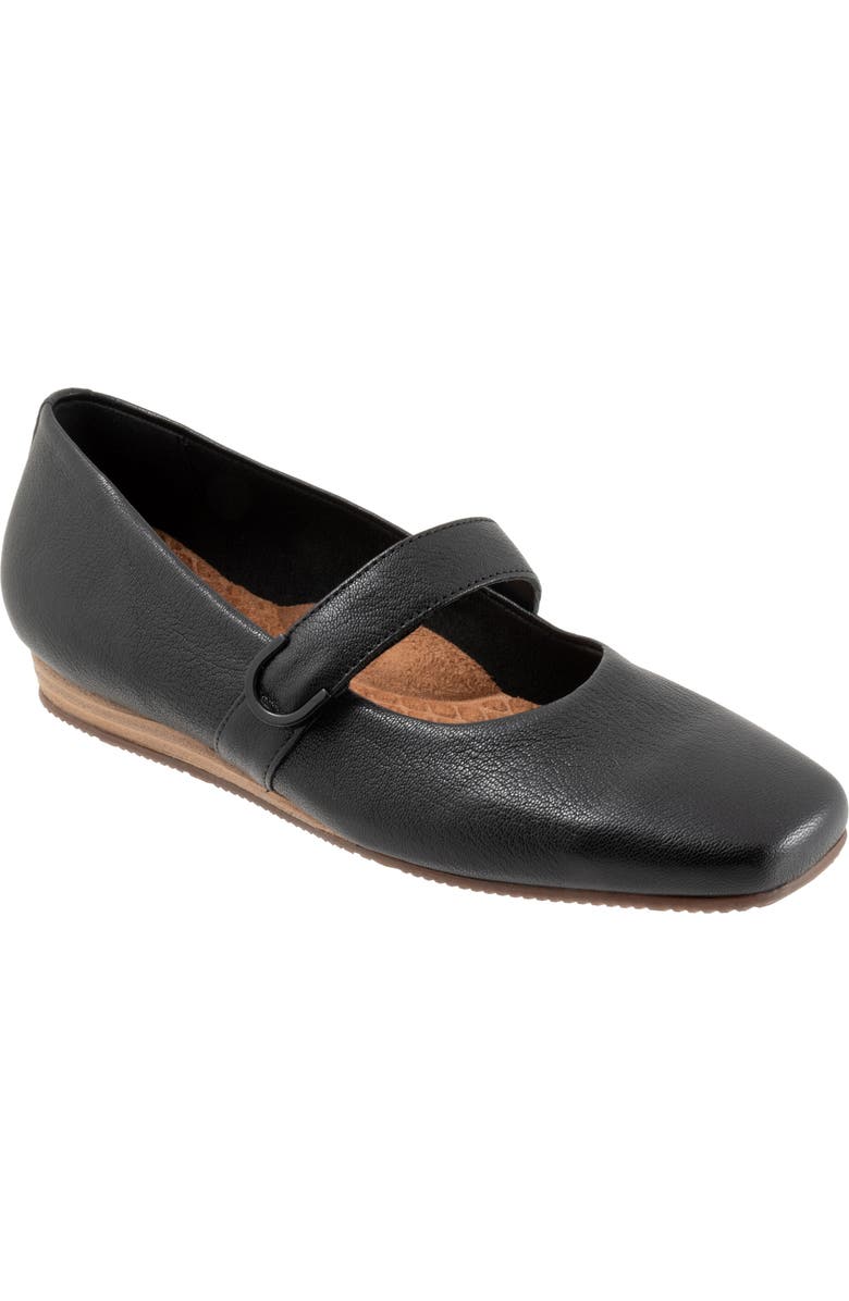 SoftWalk<sup>®</sup> Valdivia Mary Jane Flat, Main, color, Black