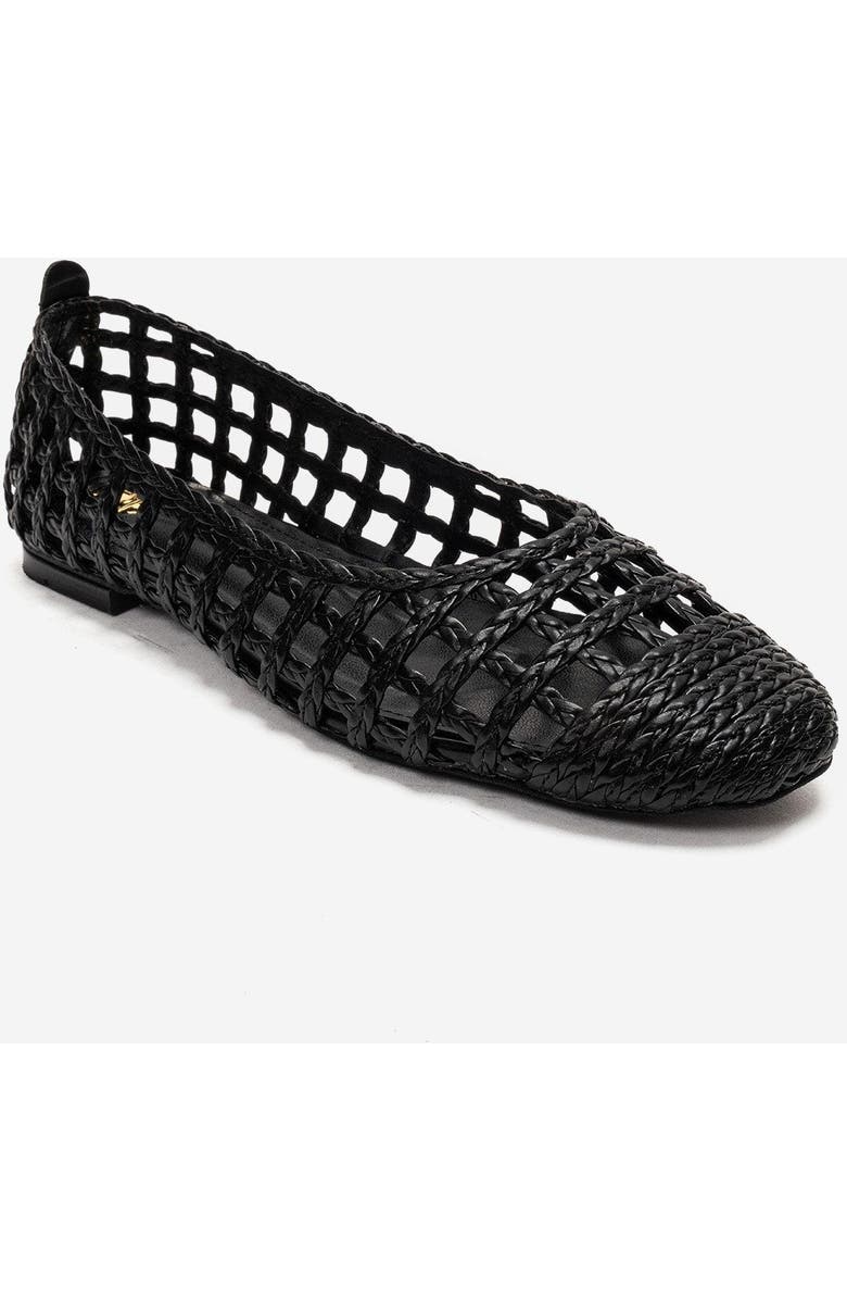 Prologue Shoes Elvaris Woven Ballet Flat, Alternate, color, Black