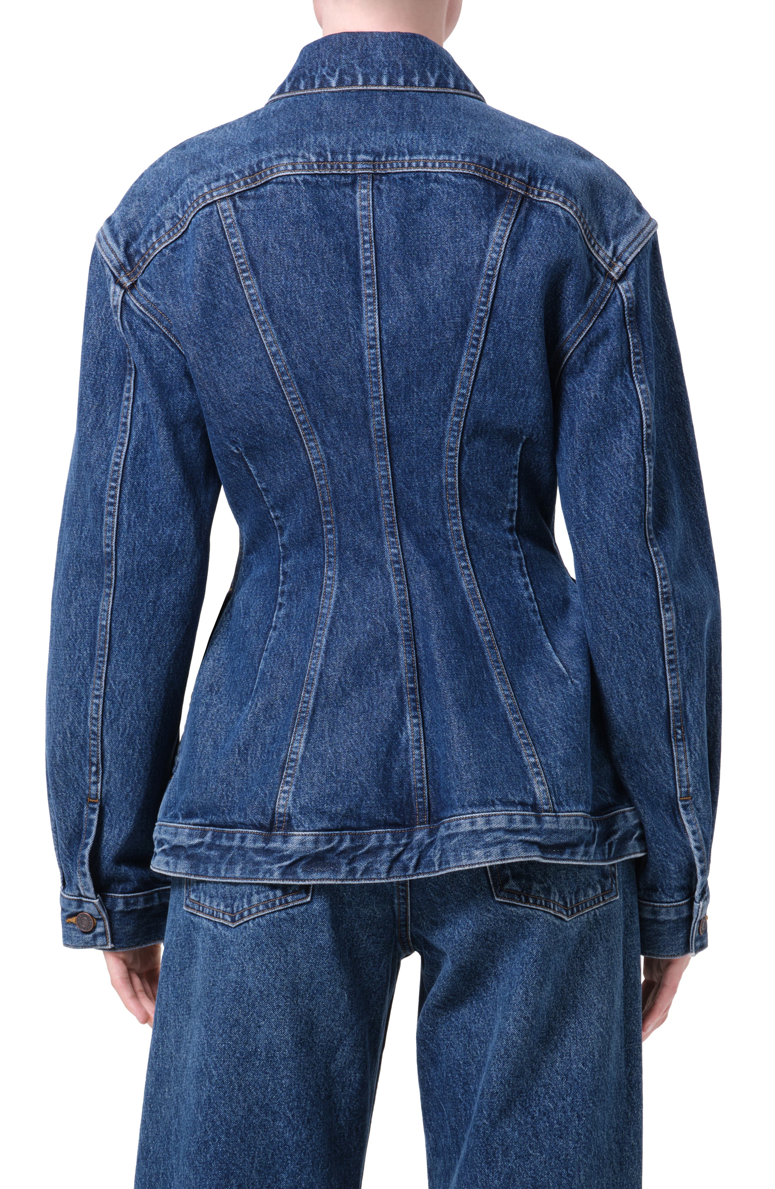 Myra Structured Denim Jacket - image 2