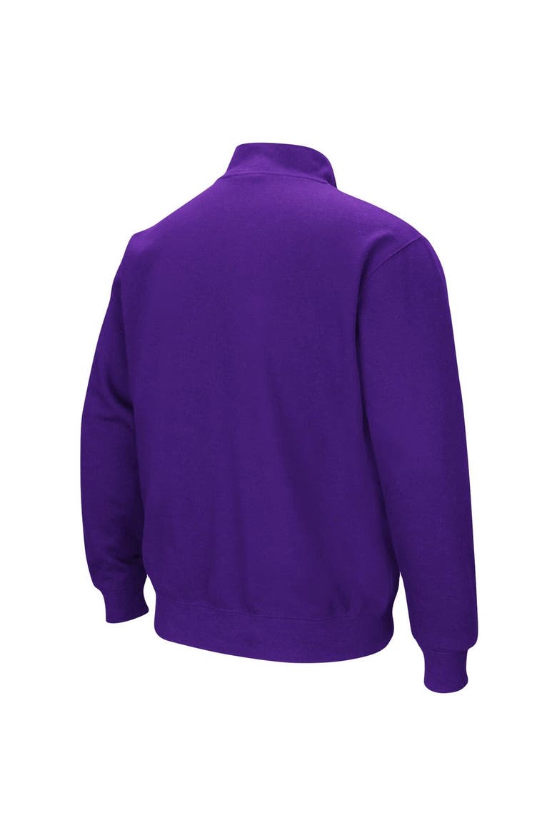 Men's Colosseum Purple LSU Tigers Tortugas Logo Quarter-Zip Pullover Jacket, Alternate, color, Purple