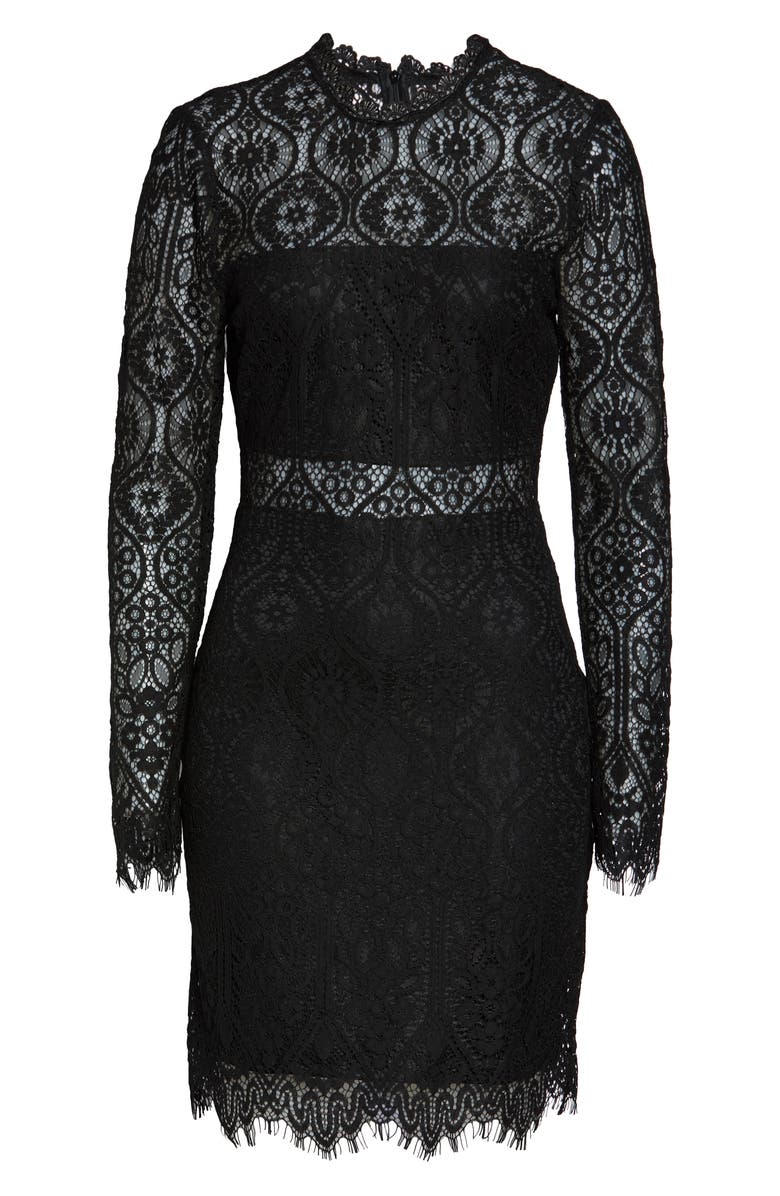 Lulus Appetite for Seduction Lace Long Sleeve Dress, Alternate, color,