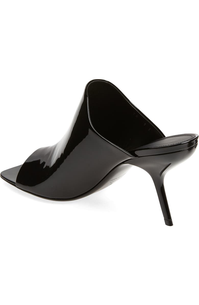 FERRAGAMO Era Peep Toe Slide Sandal, Alternate, color, Black