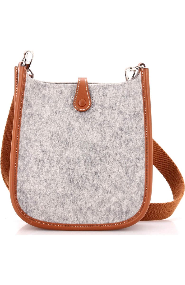 Pre-Owned Hermes Evelyne Bag Gen III Felt TPM, Alternate, color, Gris Clair