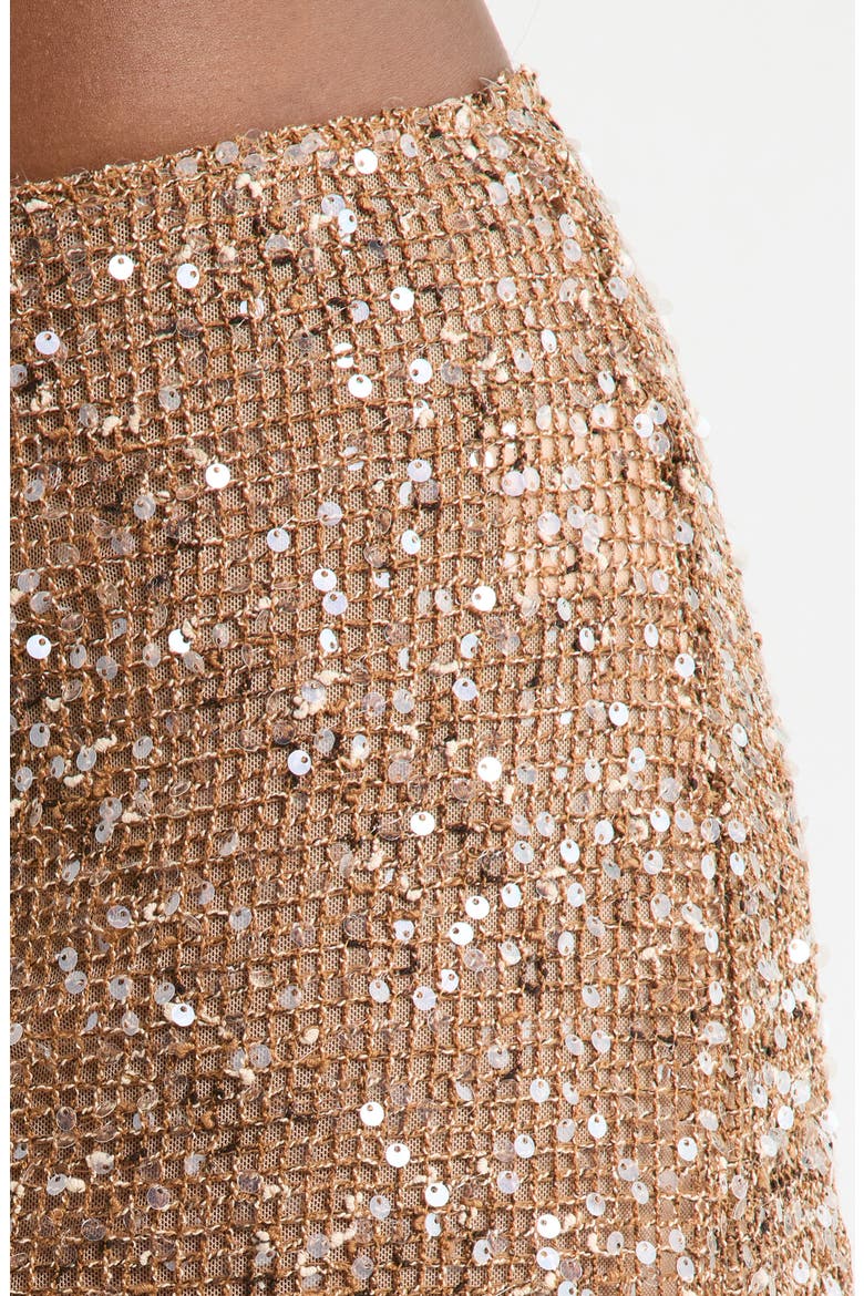 Sequin Double Tie Cover-Up Miniskirt, Alternate, color, ESSPRESSO SPRITZ