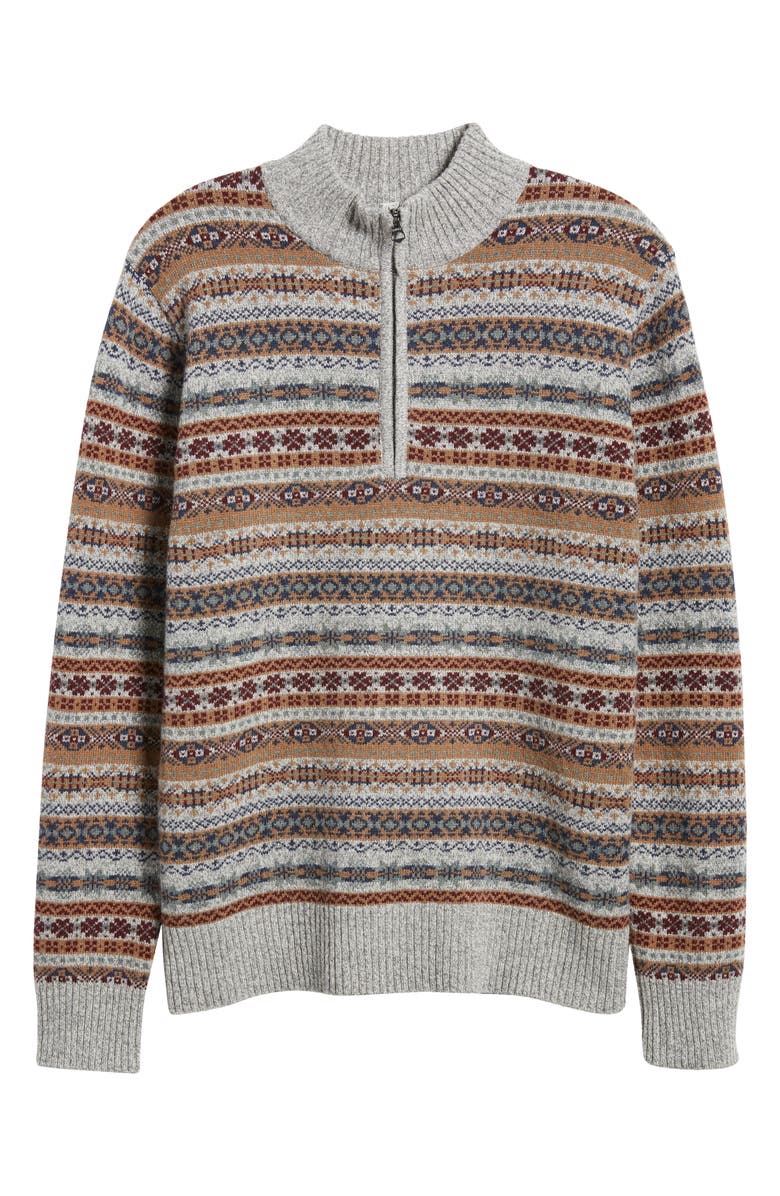 Schott NYC Fair Isle Wool Blend Sweater, Alternate, color, 