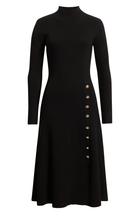 The Adhara Long Sleeve Sweater Dress