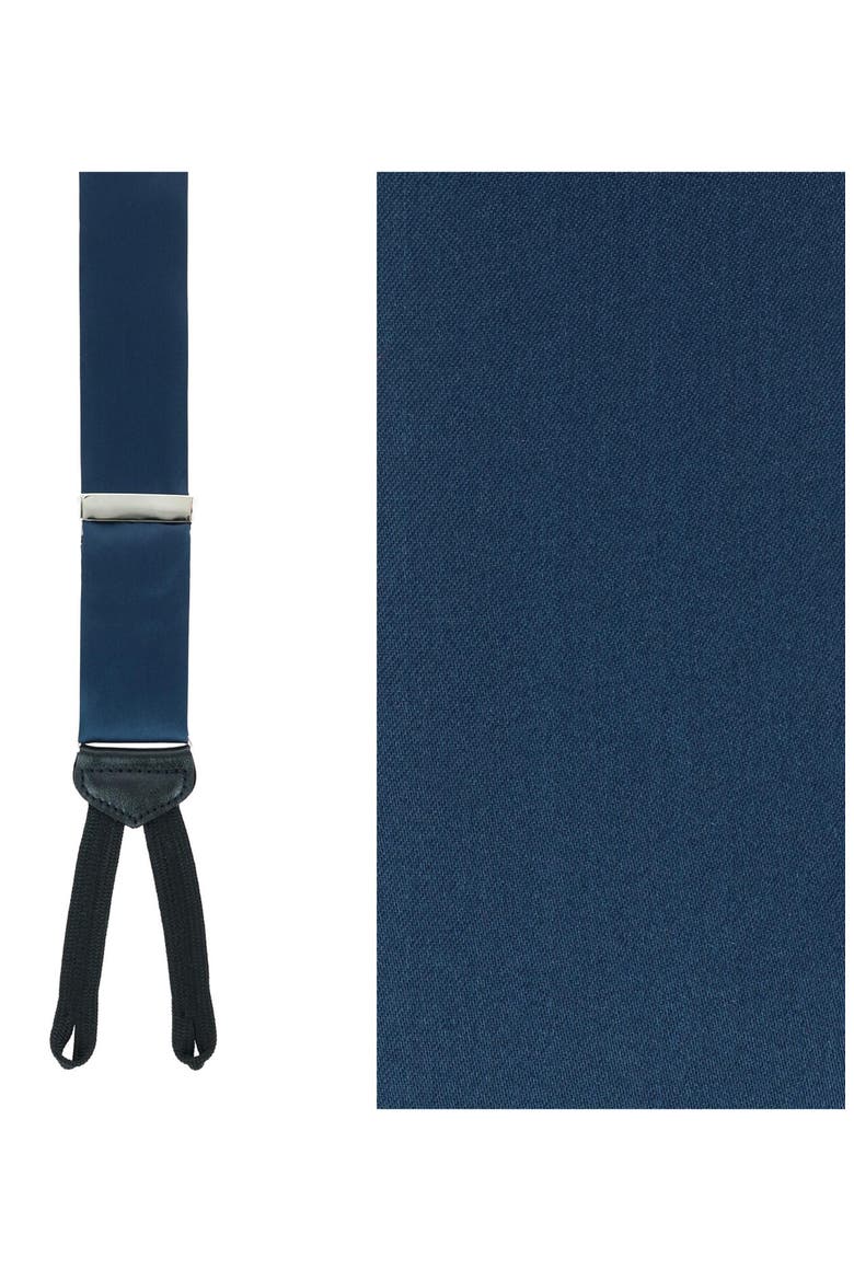 Sutton Silk Suspenders, Alternate, color, NAVY