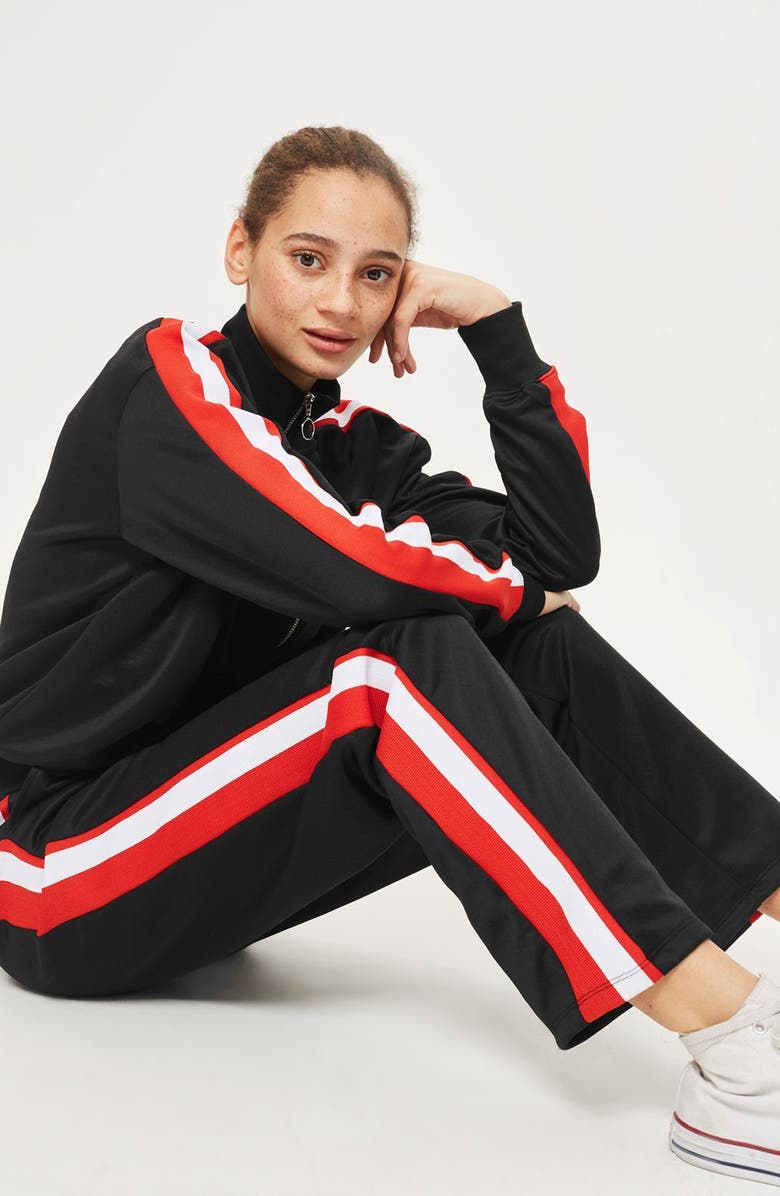 Topshop Studded Baker Boy Cap, Alternate, color, 