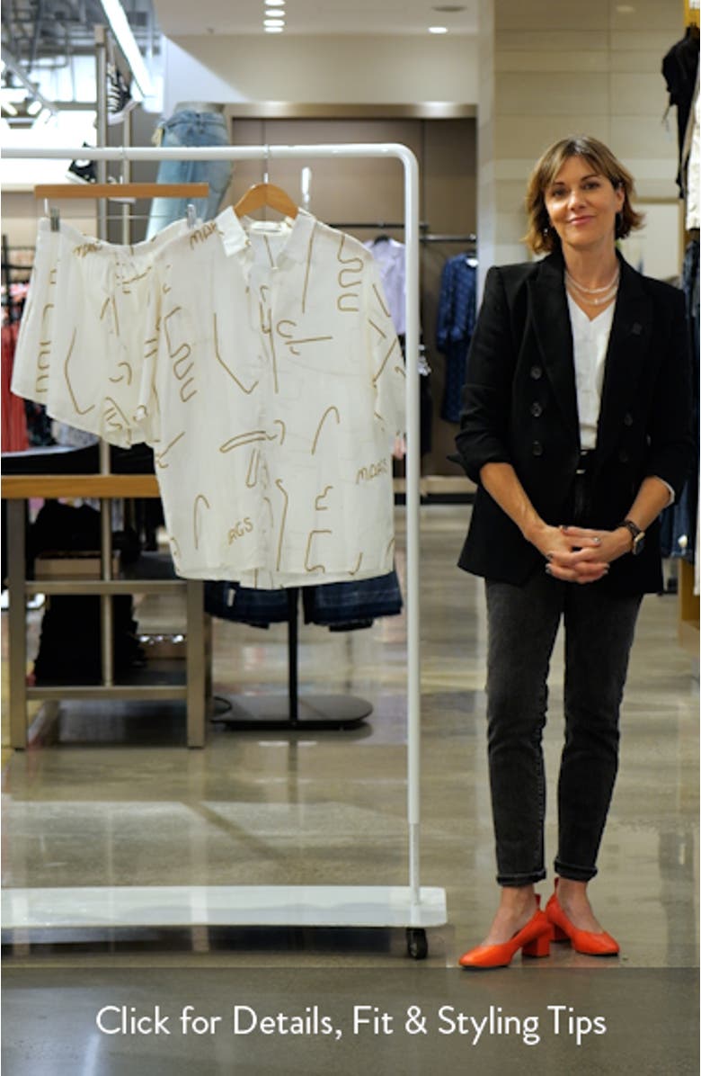 Sunset Cotton Button-Up Shirt & Shorts Set, sales video thumbnail