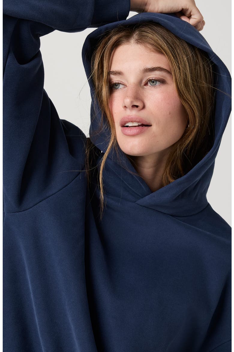 Restore Organic Cotton Blend Hoodie, Alternate, color, BLUE COAST