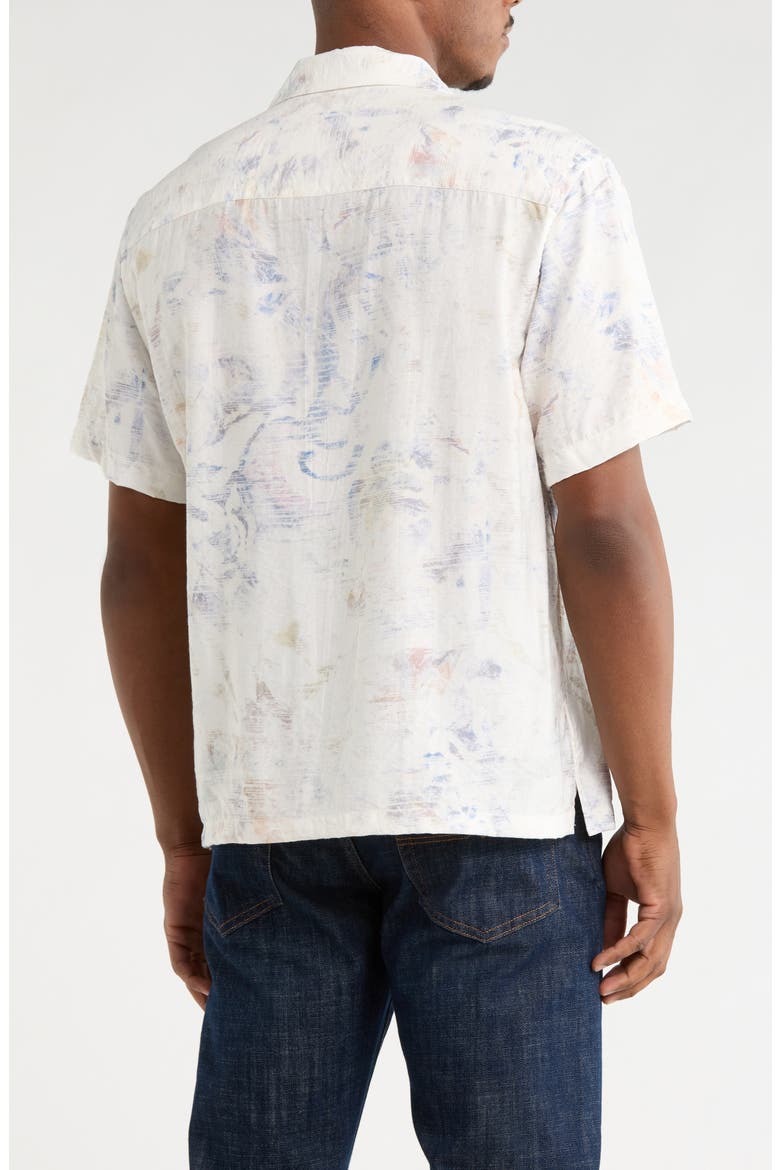 Abstract Print Camp Shirt, Alternate, color, OFF WHITE