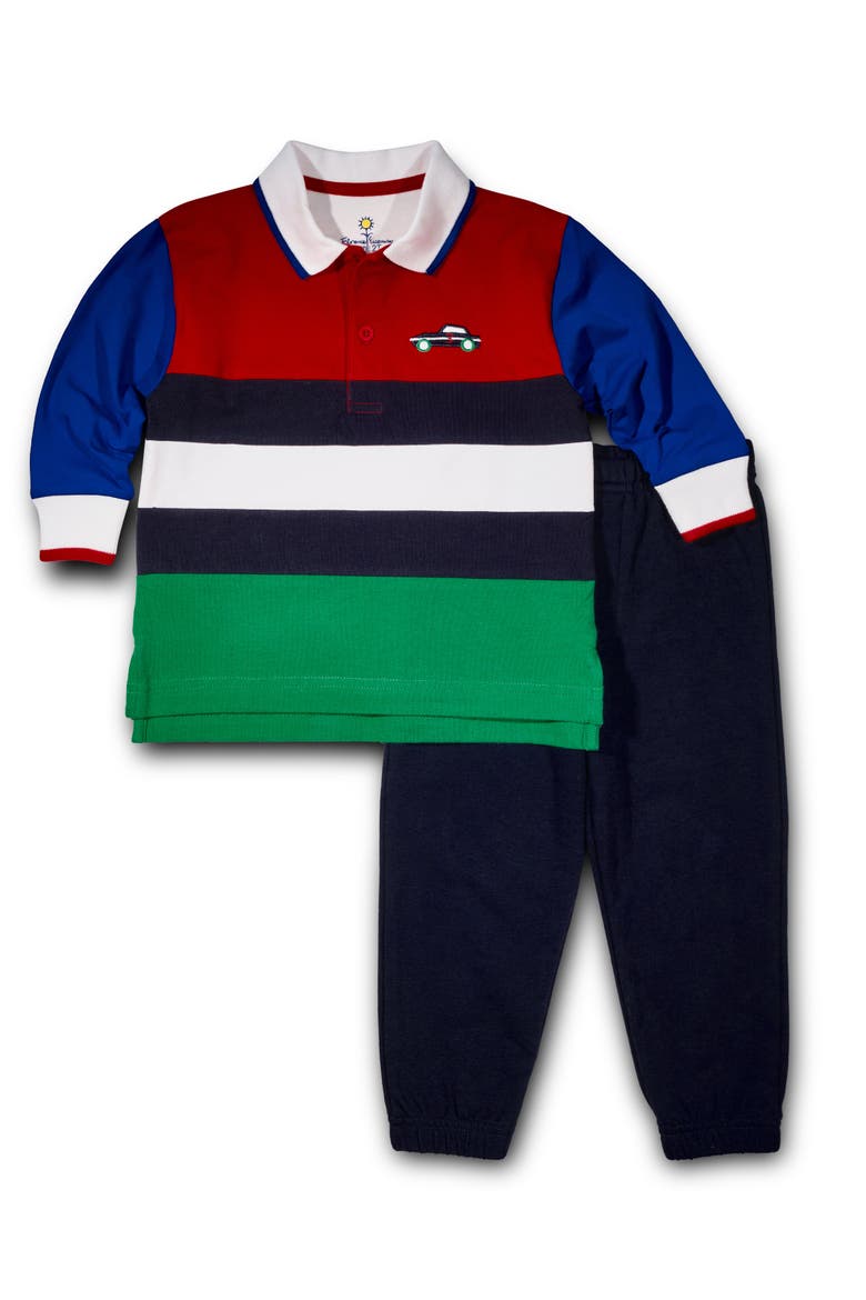 Jersey Knit Polo With Race Car, Alternate, color, Multicolor