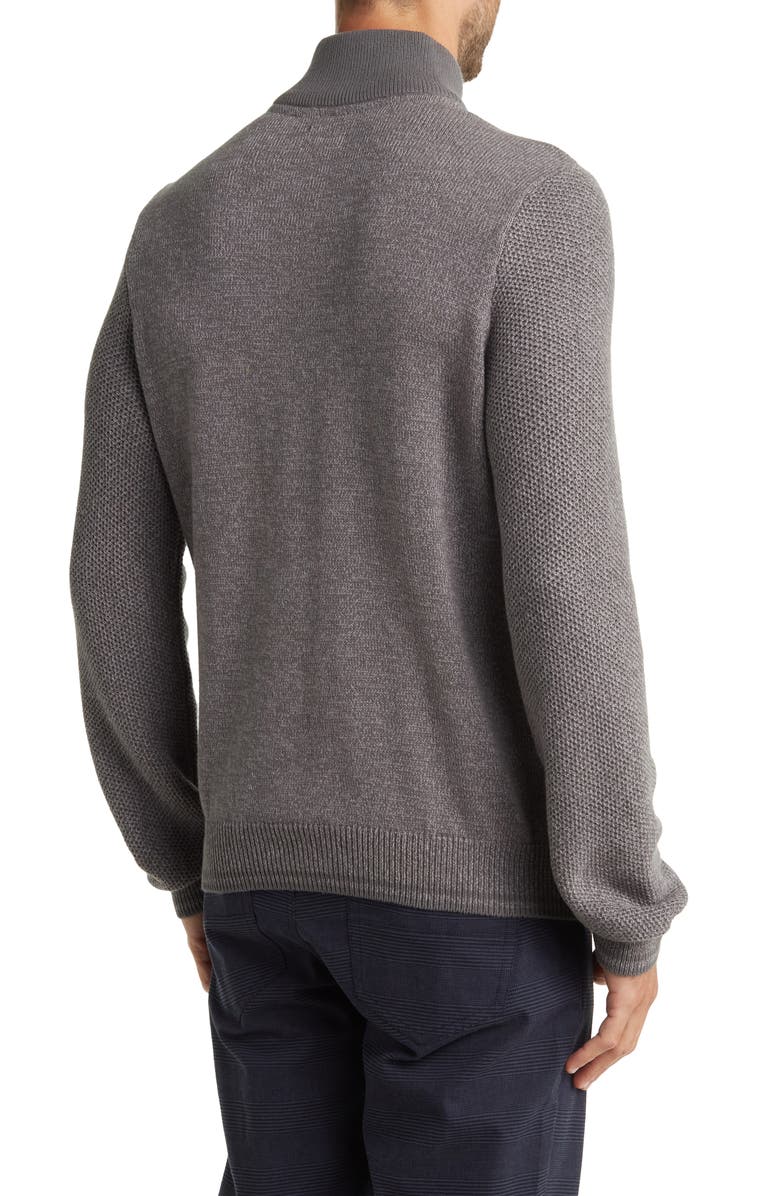 Ben Sherman Honeycomb Knit Half Zip Pullover, Alternate, color, 