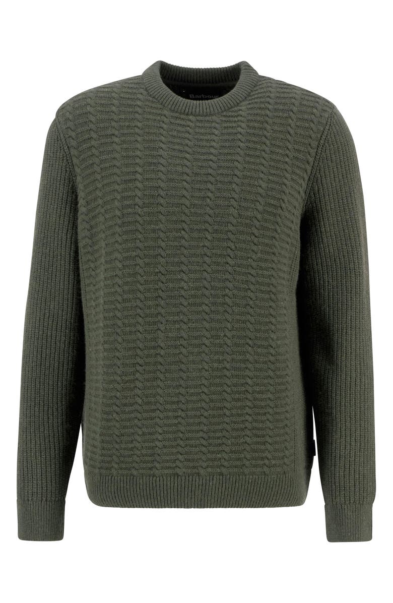 Barbour Cleveland Wool Blend Sweater, Alternate, color, Duffle Bag