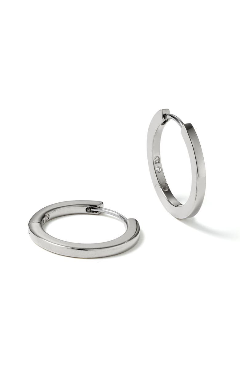 Ana Luisa Huggie Hoops - Huggie Hoops Medium Silver, Main, color, Silver
