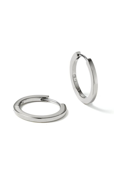 Huggie Hoops - Huggie Hoops Medium Silver