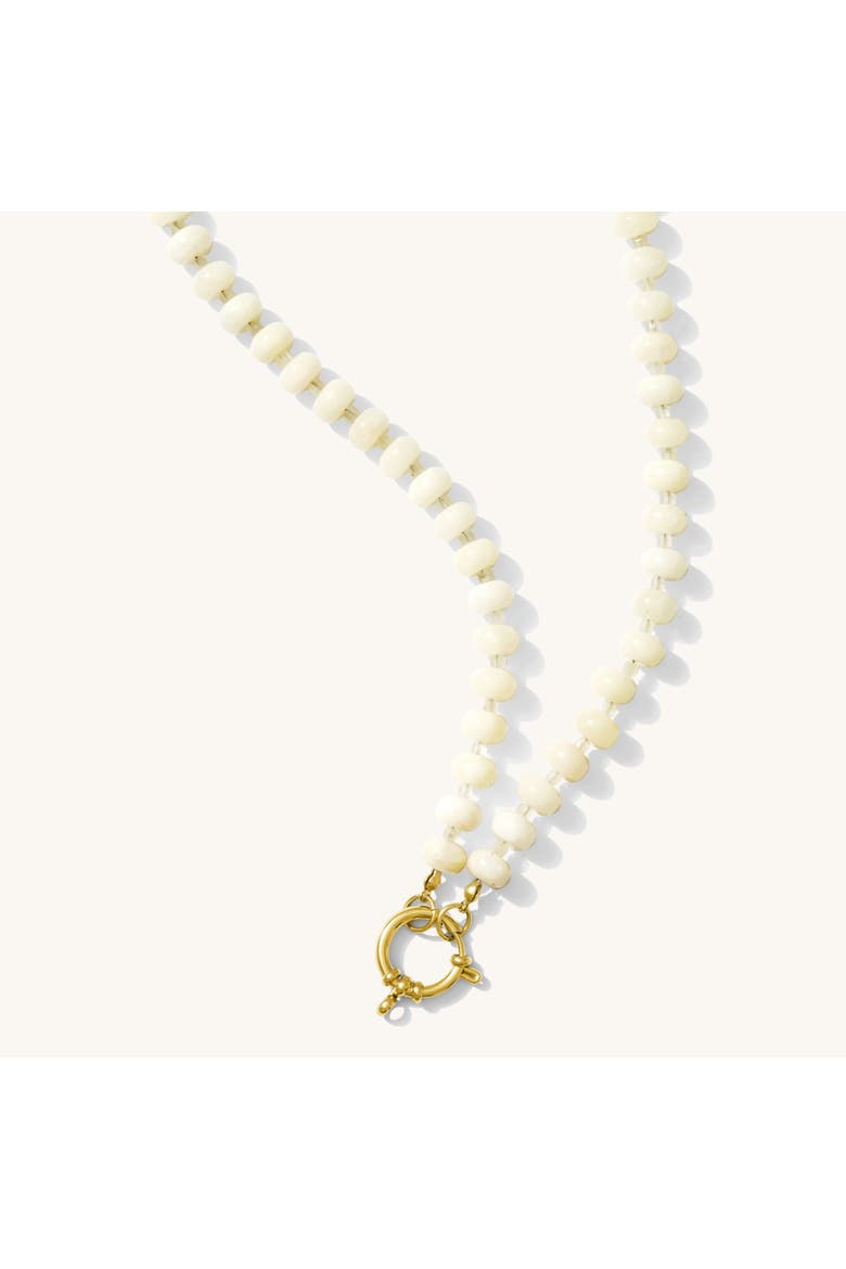 White Mocha Necklace, Main, color, White Agate