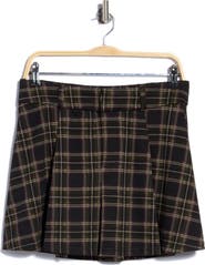 Sanctuary Check Pleated Skirt