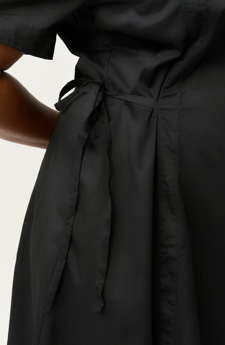 Estelle Kyah Faux Wrap Dress, Alternate, color, Black