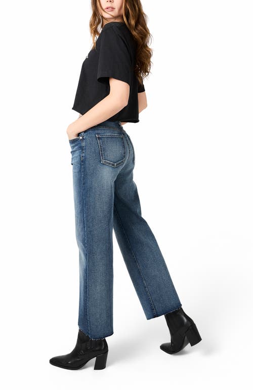 Fidelity Denim Hyacinth Wide Crop In Blue