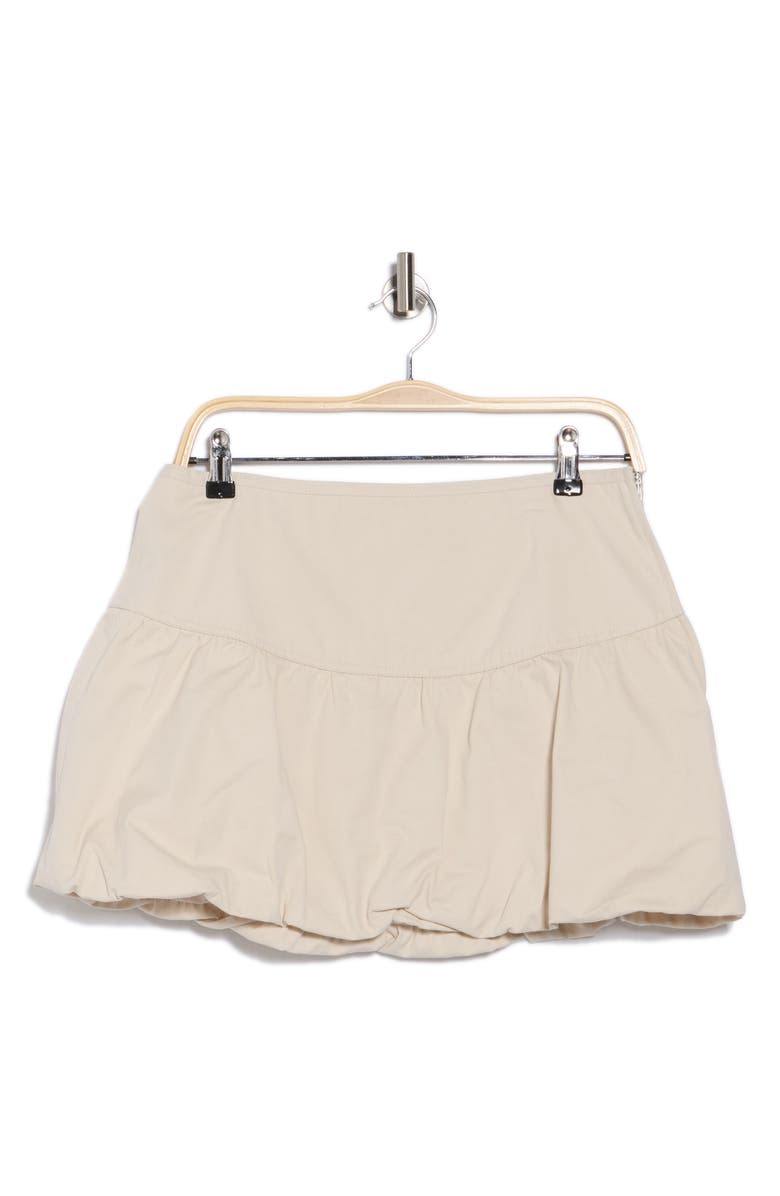 Elodie Bubble Hem Miniskirt, Alternate, color, Stone