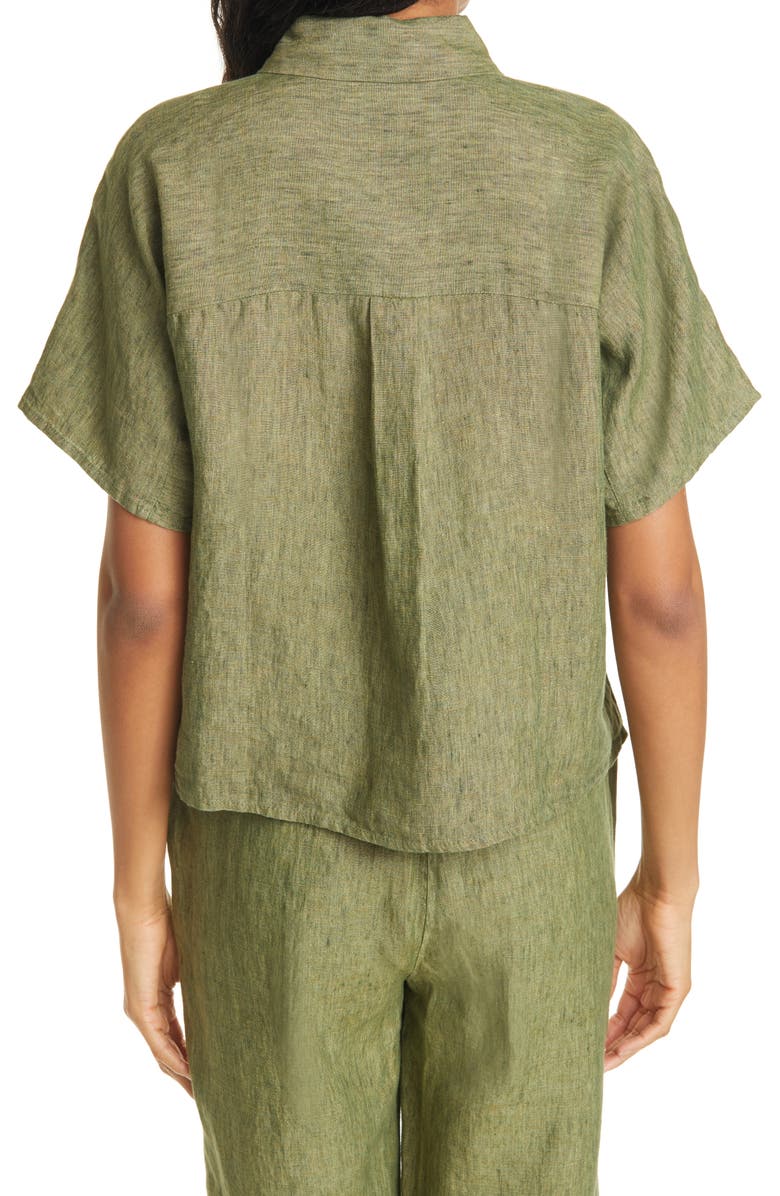 Eileen Fisher Organic Linen Shirt, Alternate, color, 