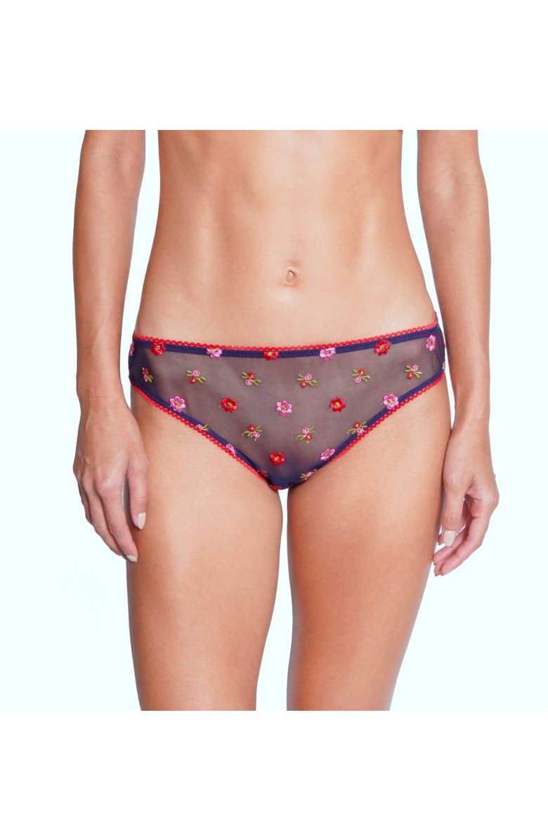 Huit Bisou Lace Bikini, Alternate, color, Navy