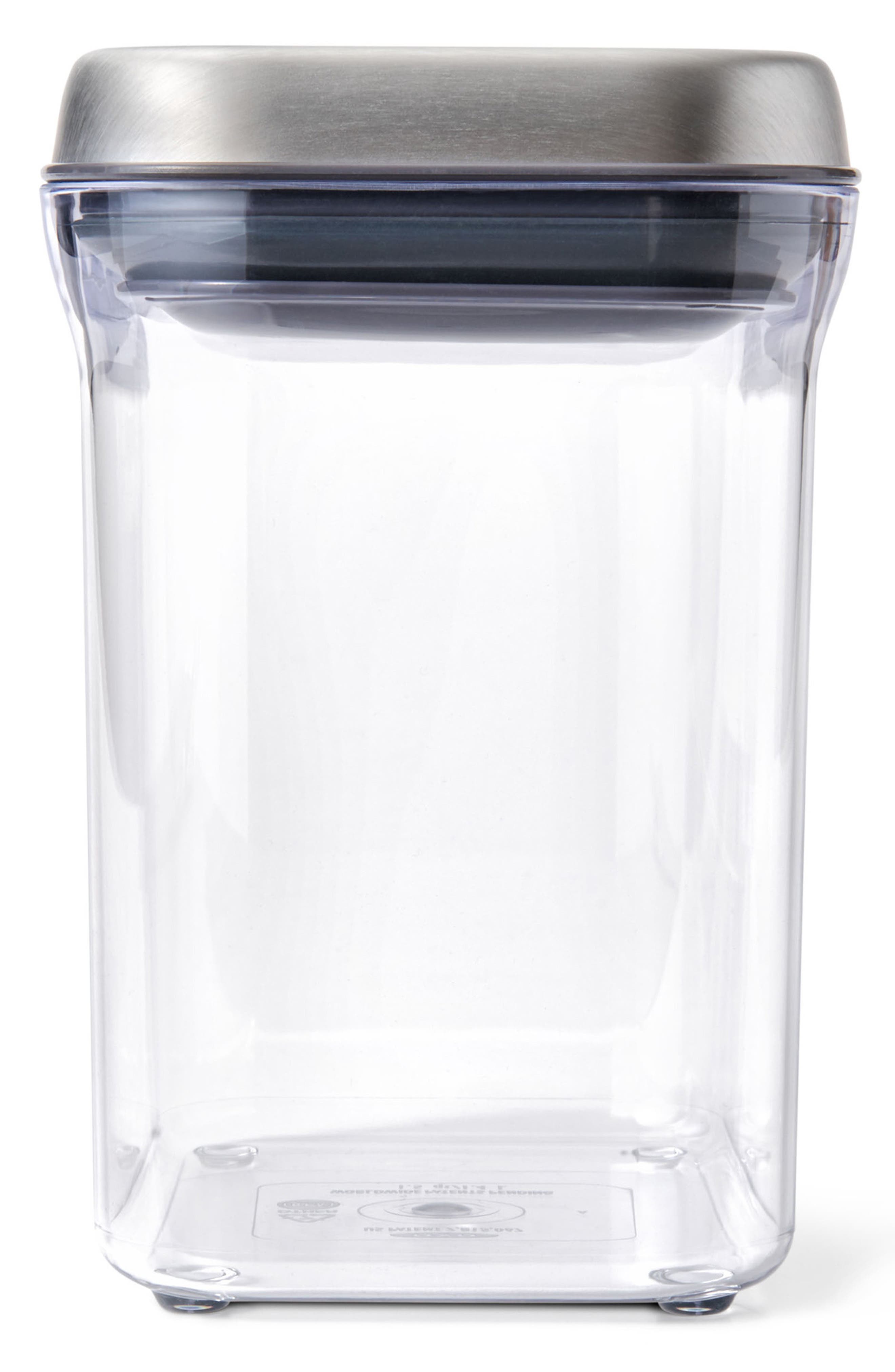 OXO SoftWorks POP Stainless Steel Lid Airtight Food Storage Container ...