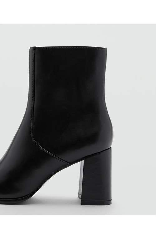 Mango Block Heel Bootie