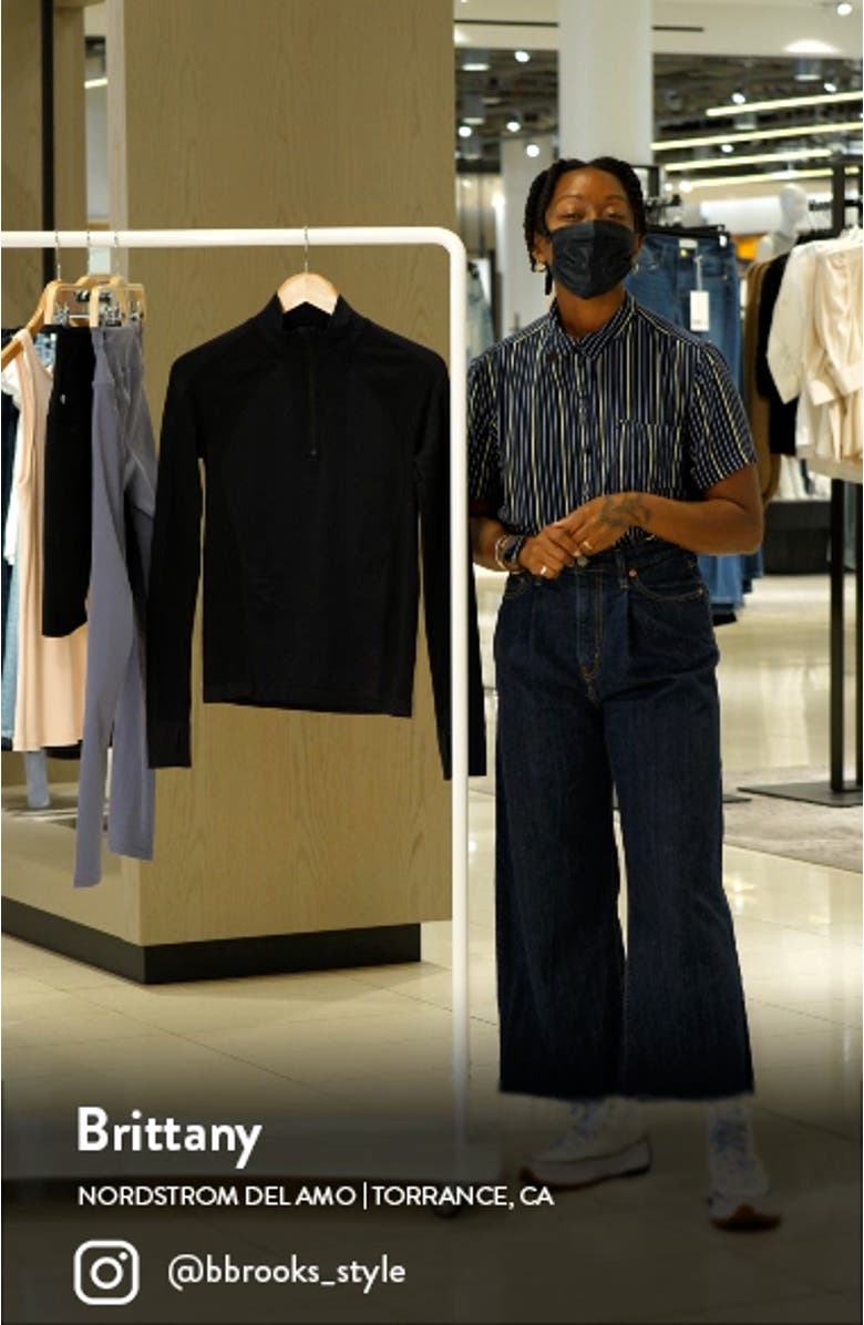 Athlete Seamless Half-Zip Workout Top, sales video thumbnail