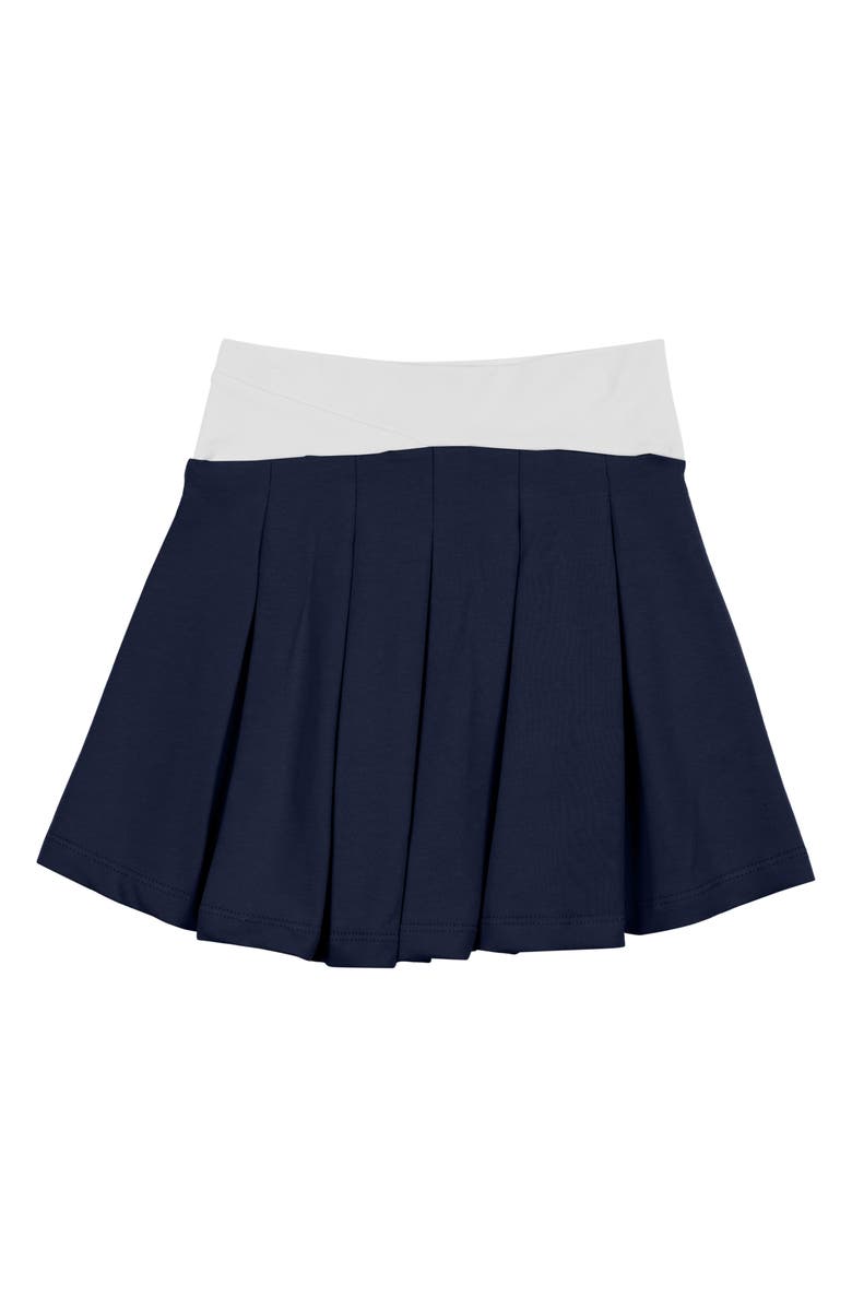 Manière Kids' Tennis Club Cotton Blend Skirt, Main, color, Navy