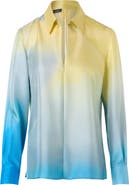 Akris Sunbeam Silk Twill Top