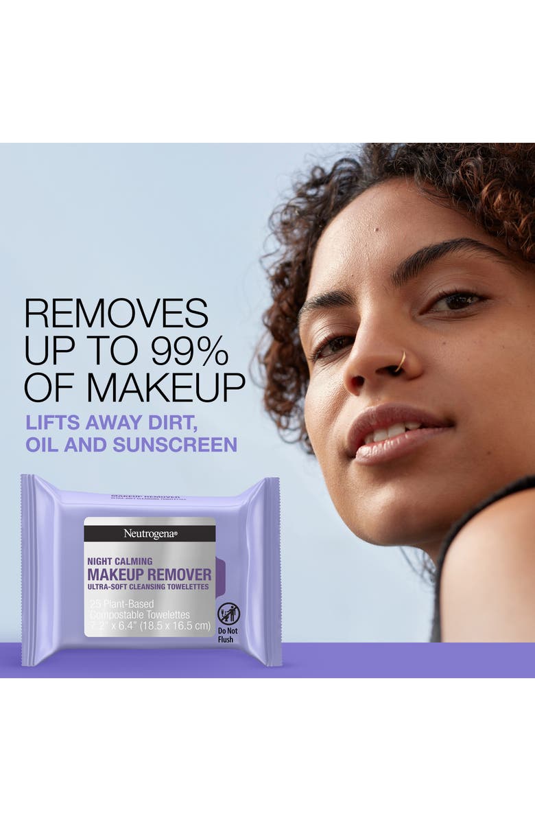 NEUTROGENA Night Calming Cleansing Wipes, Alternate, color,