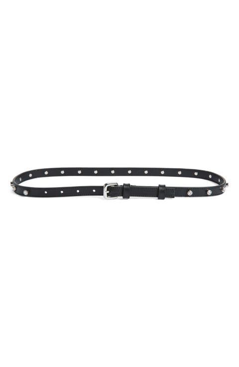 Studded Skinny Belt