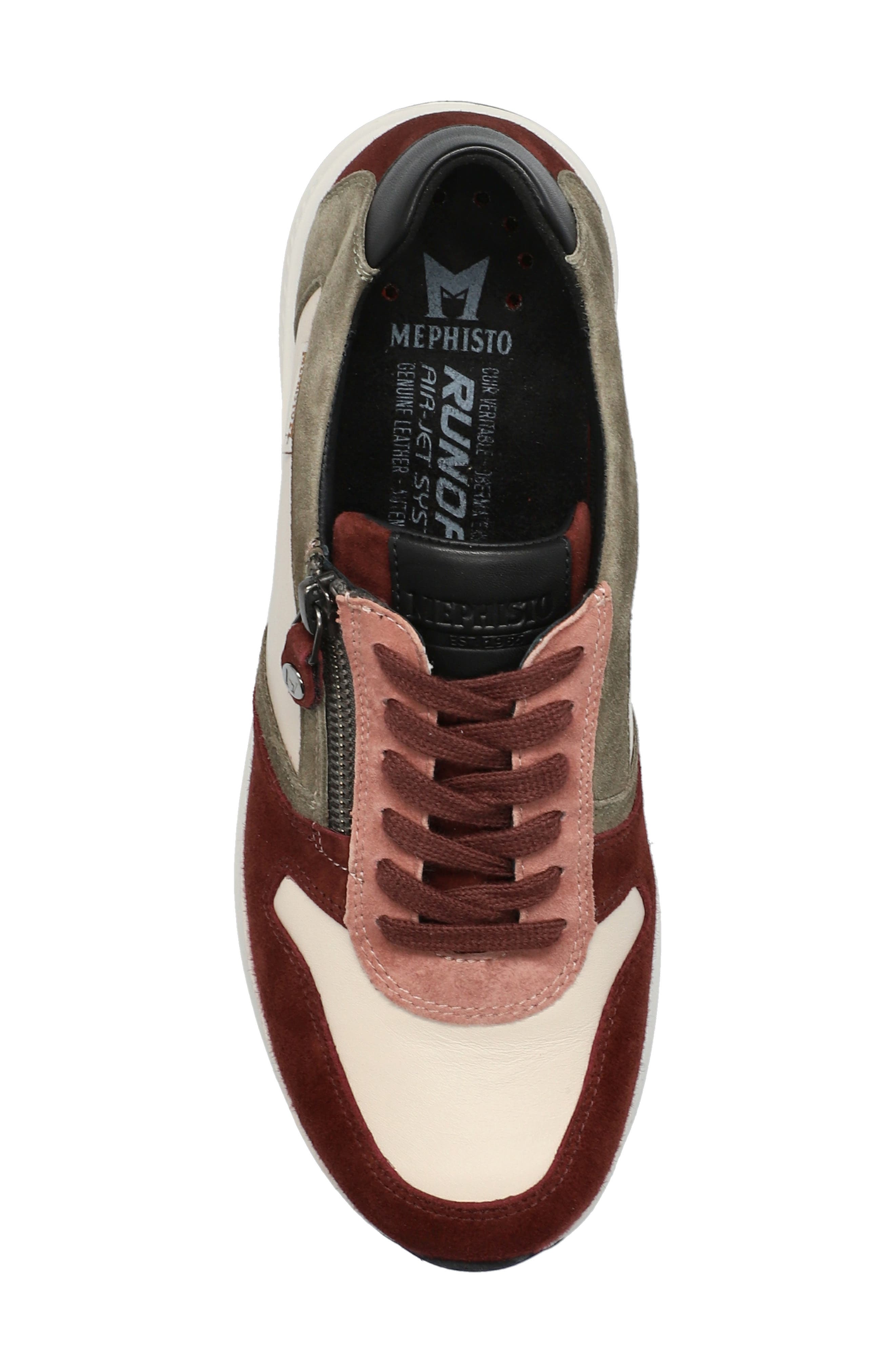 Mephisto Kim Sneaker, Alternate, color, Cordovan