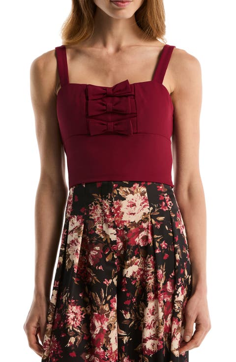 Bow Detail Bustier Top