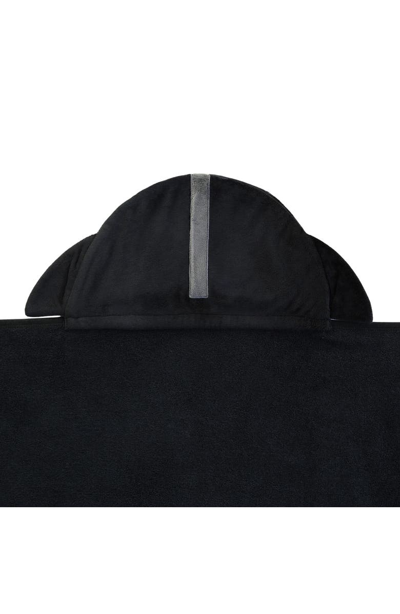 Lambs & Ivy Star Wars Darth Vader Black Luxury Cotton Hooded Baby Bath Towel, Alternate, color, Black