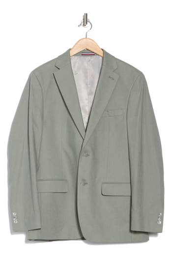 Tommy Hilfiger Linen Blend Sport Coat In Sage