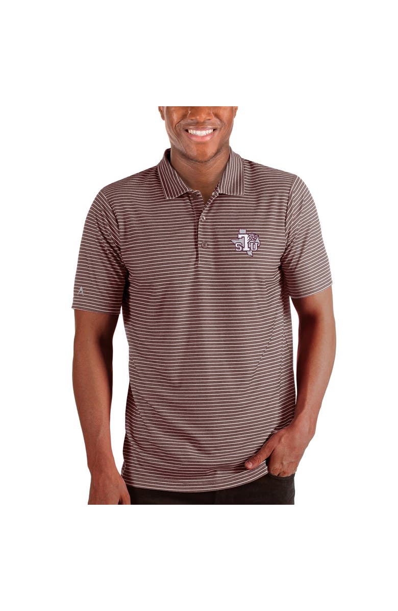 ANTIGUA Men's Antigua Heathered Maroon Texas Southern Tigers Esteem Polo, Main, color, 