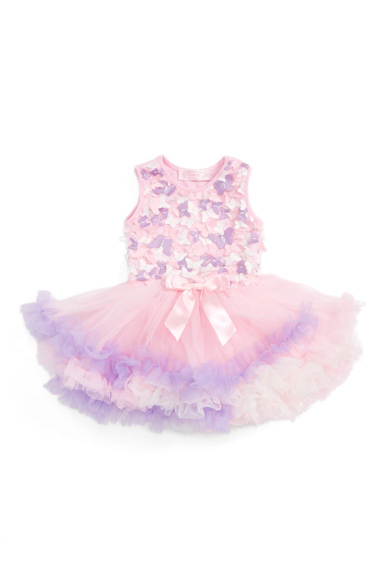 Butterfly Tutu Dress, Main, color, PINK/ PURPLE