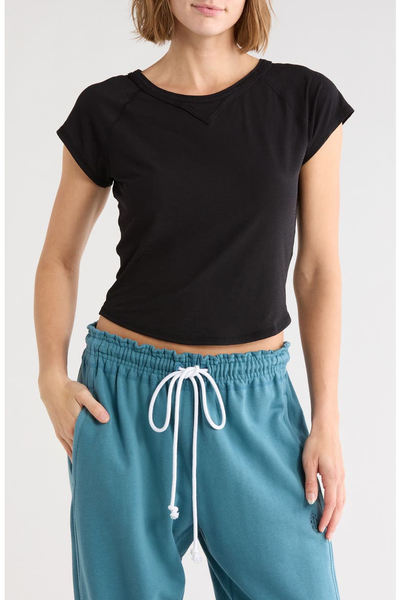 Tempo Baseball T-Shirt, Main, color, BLACK