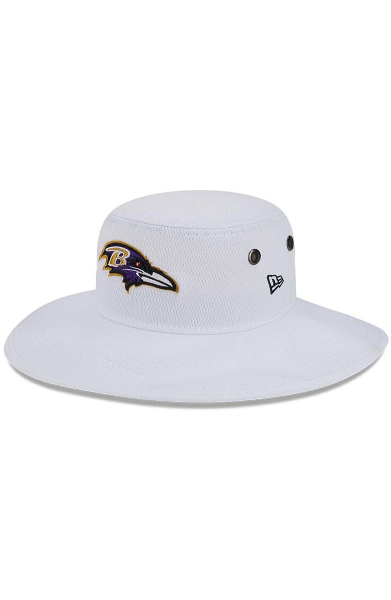 New Era Men's New Era White Baltimore Ravens 2023 NFL Training Camp Panama Bucket Hat, Main, color, White